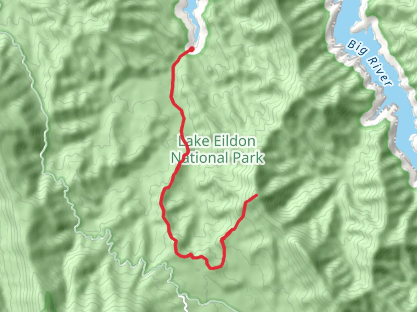 An image depicting the trail Jerusalem Creek Camp to The Pinnacle Trail and its surrounding area.