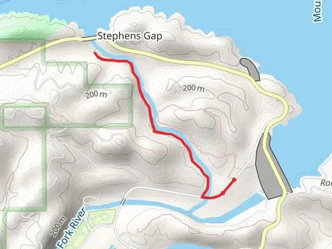 Walk along Mountain Fork River