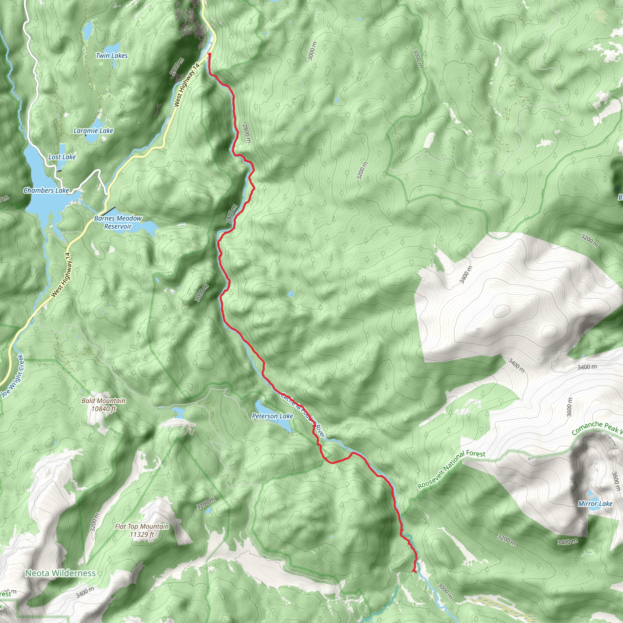 Big South Trail mobile static map