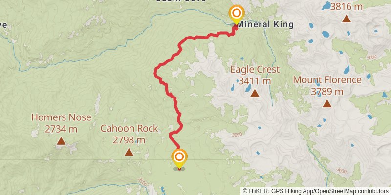 Theodore Solomons Trail stage 20 Map