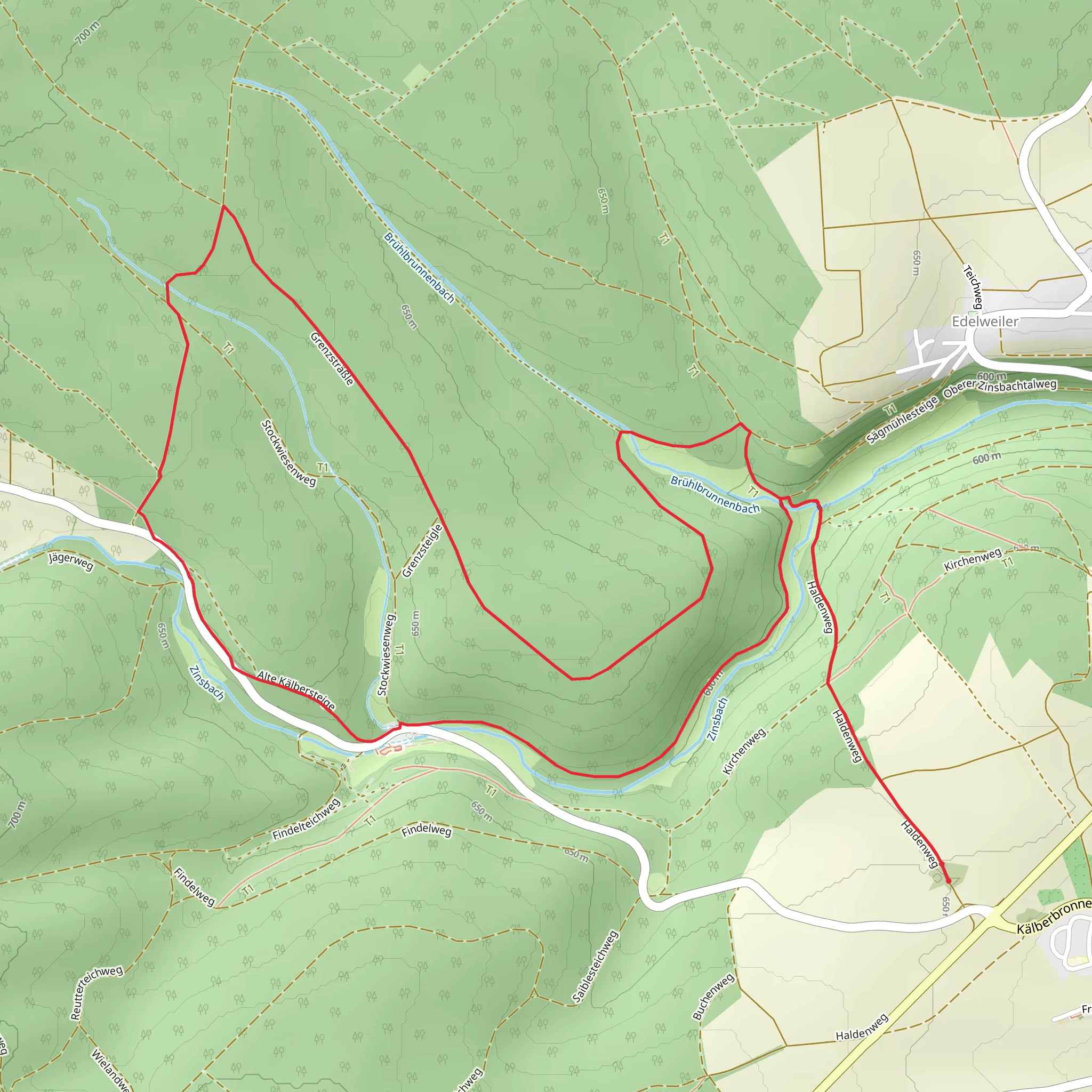 Weiler Wald Loop mobile static map