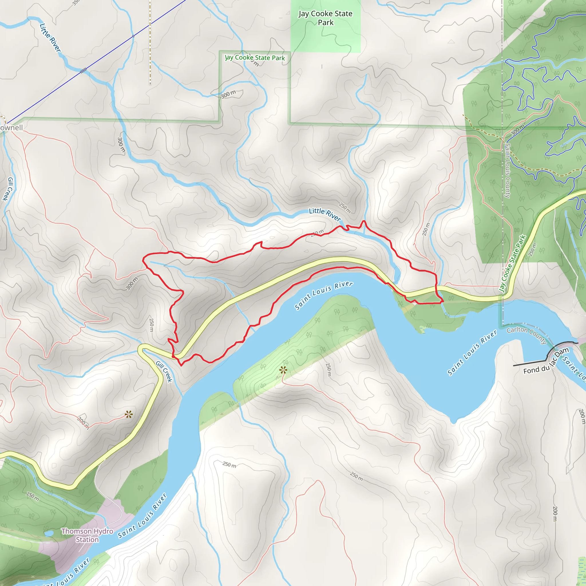 Superior Hiking and Grand Portage Loop Trail mobile static map