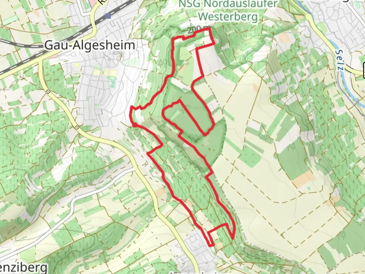 An image depicting the trail Hiwweltour Bismarckturm and Waldblick Runde and its surrounding area.