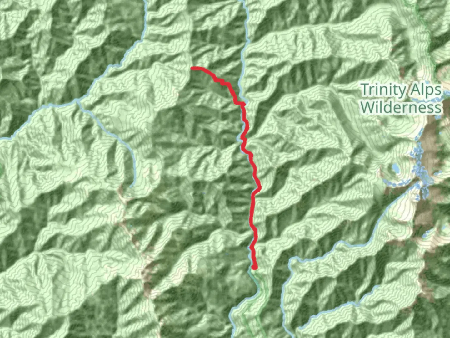 An image depicting the trail Morrison Gulch via North Fork Trail and its surrounding area.