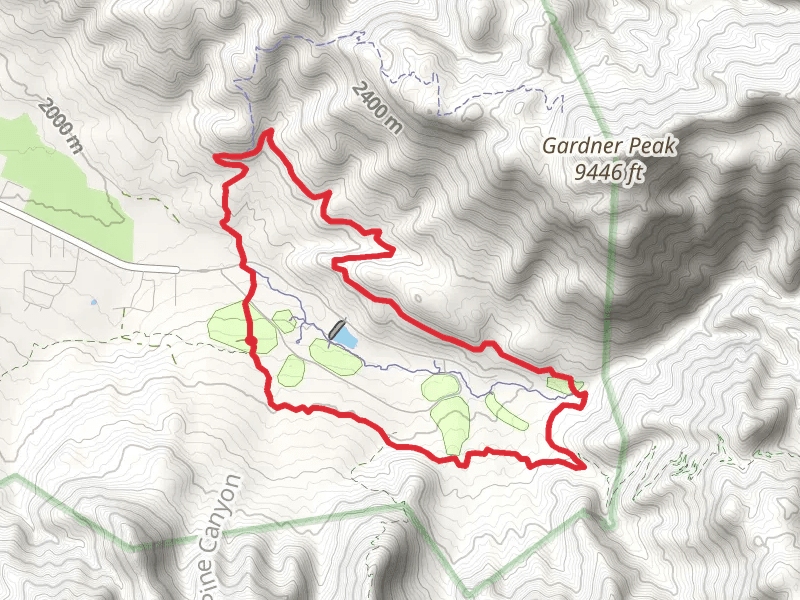 Gardner Peak Trail and Pine Valley Canal Trail