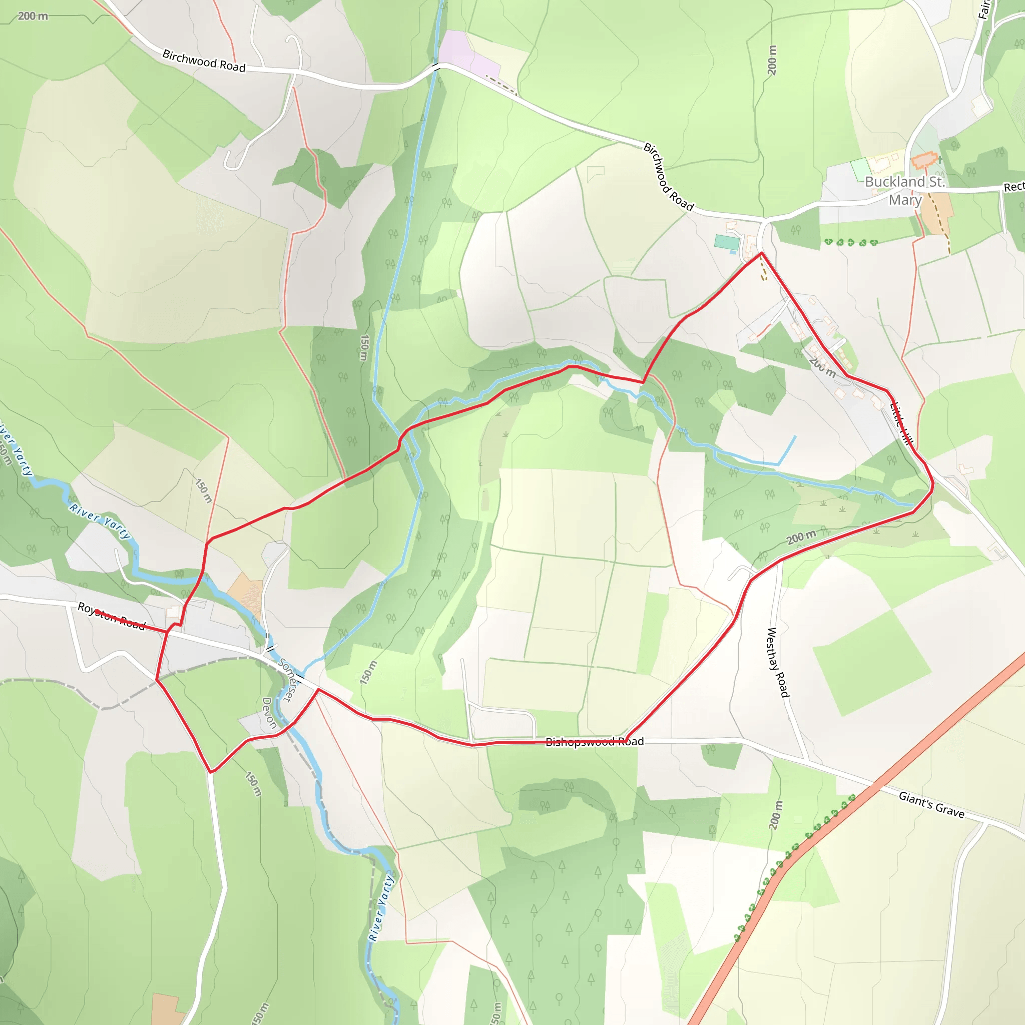 Bishopswood Loop mobile static map