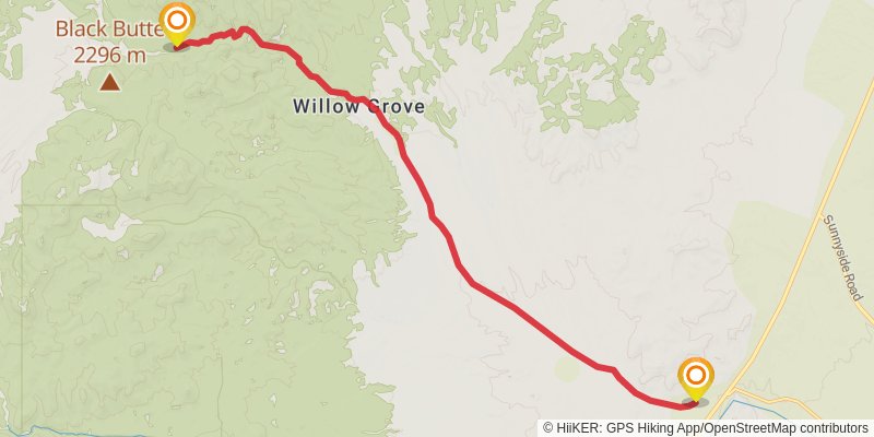 American Discovery Trail North Route stage 323 Map