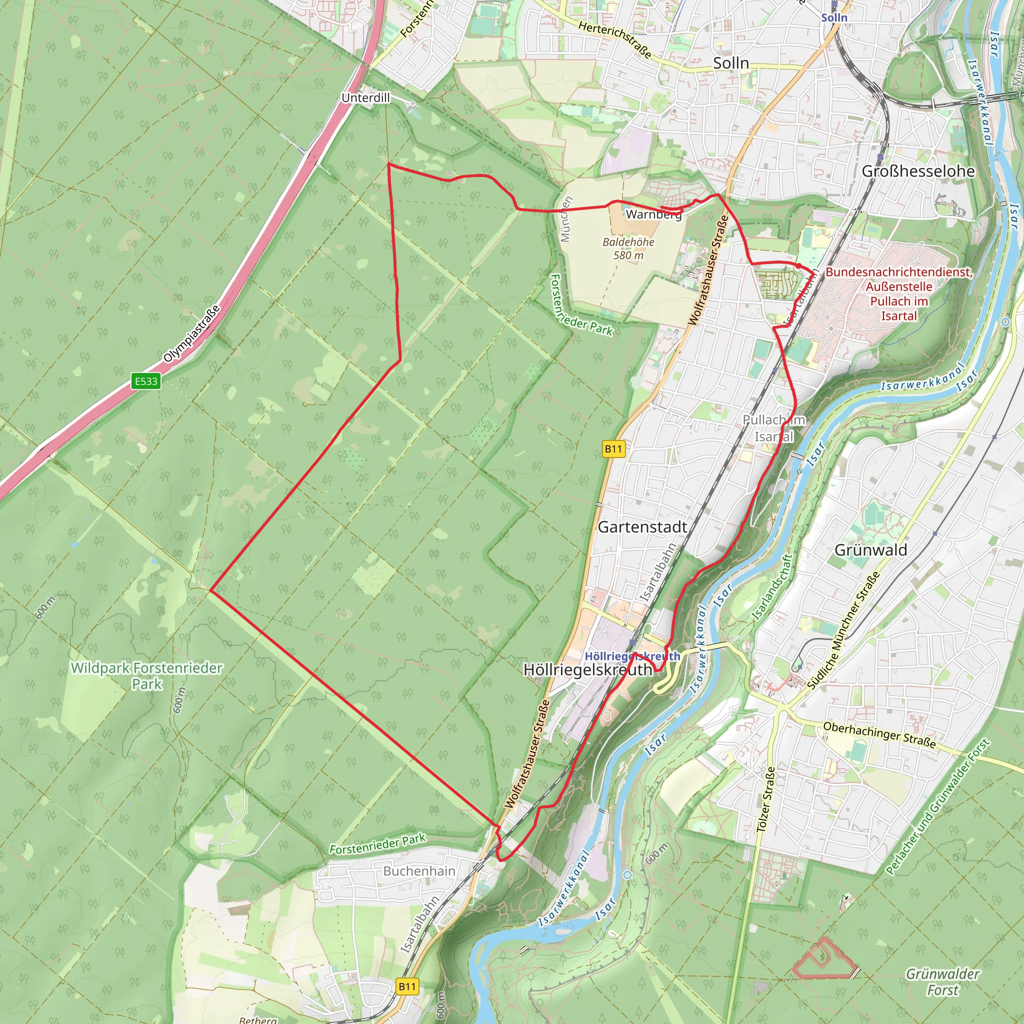Ludwig-Geräumt and Josef Breher Weg mobile static map