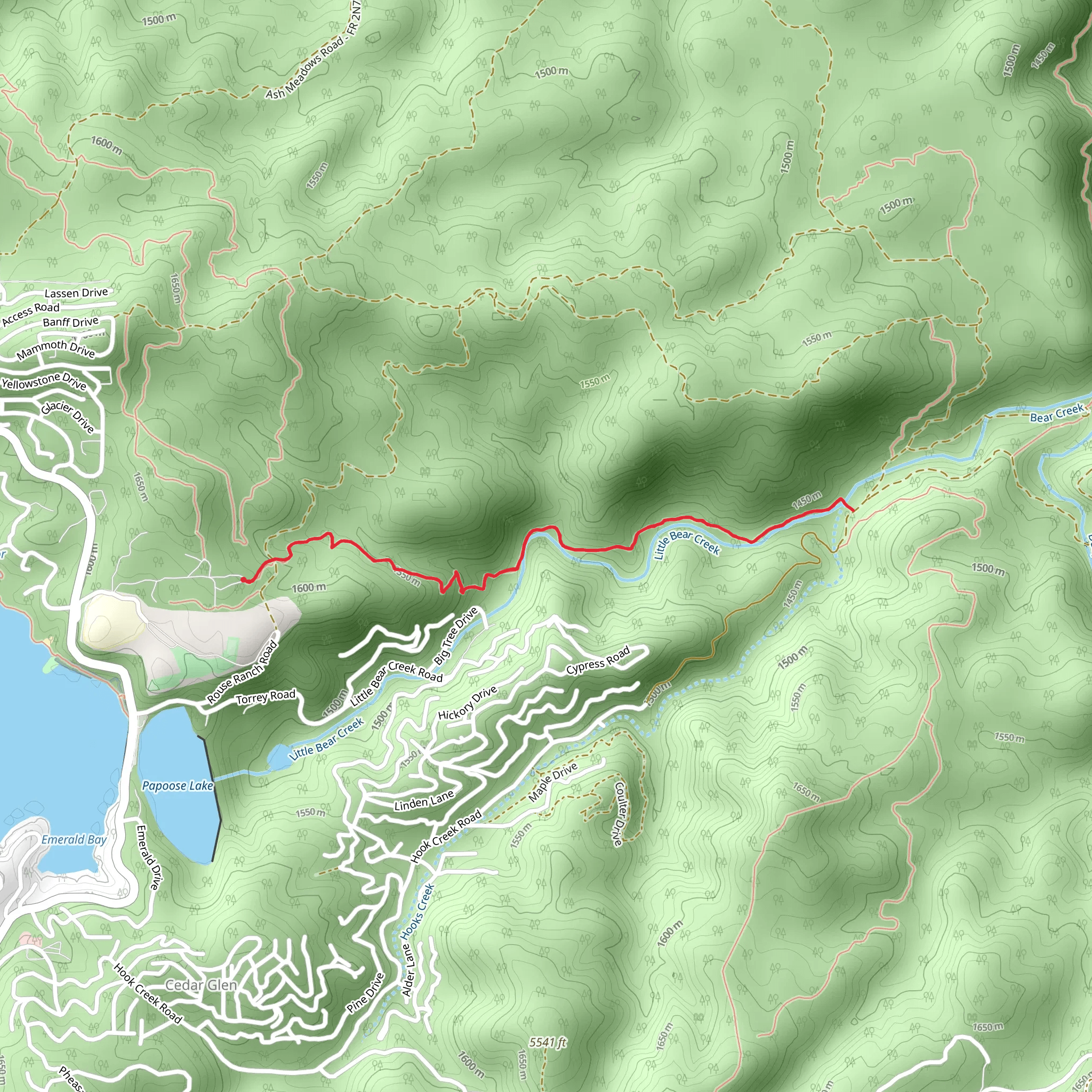 North Shore National Recreation Trail mobile static map