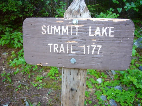 An image depicting the trail Summit Lake Trail and its surrounding area.