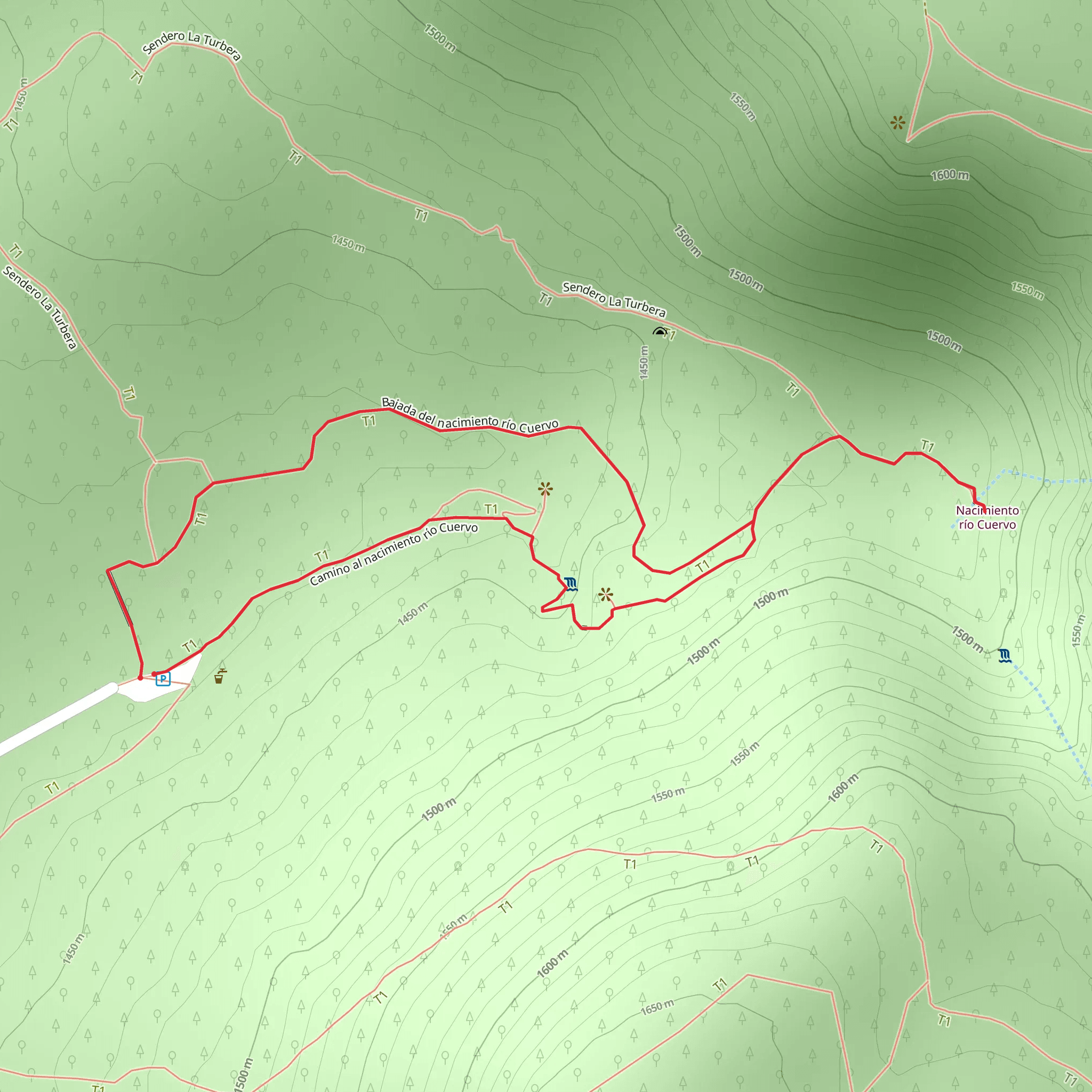 Source of the Cuervo River SL CU 14 mobile static map
