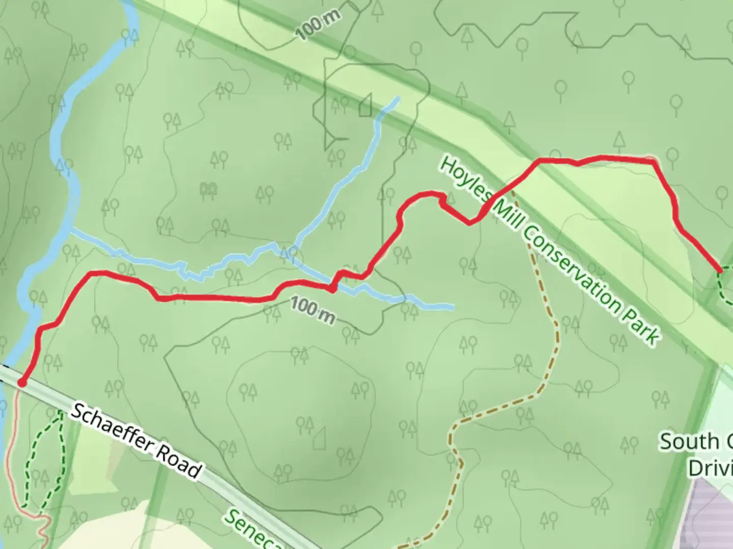 An image depicting the trail Diabase Trail and its surrounding area.