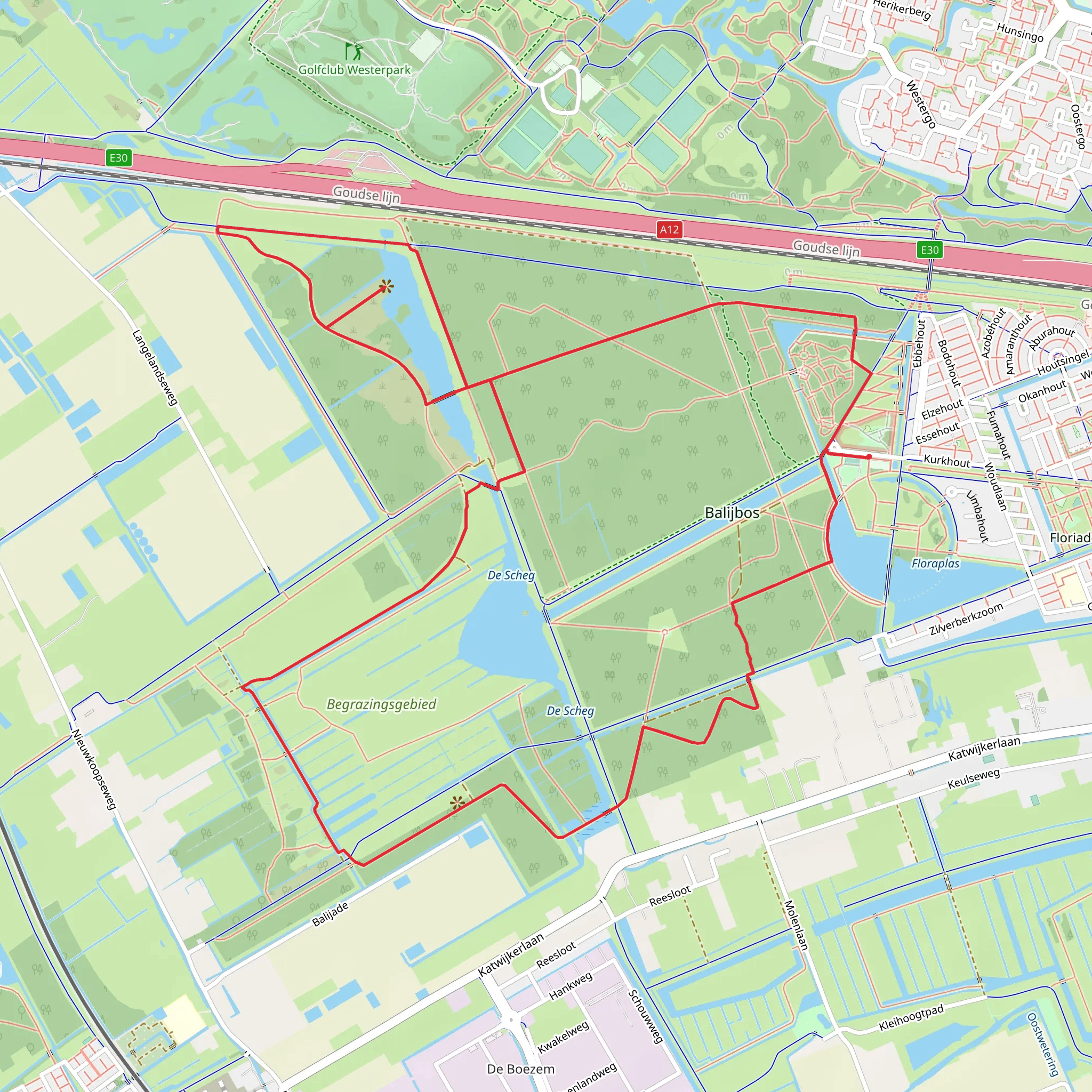 Vogelkijkscherm in Berkenbos and De Balij mobile static map