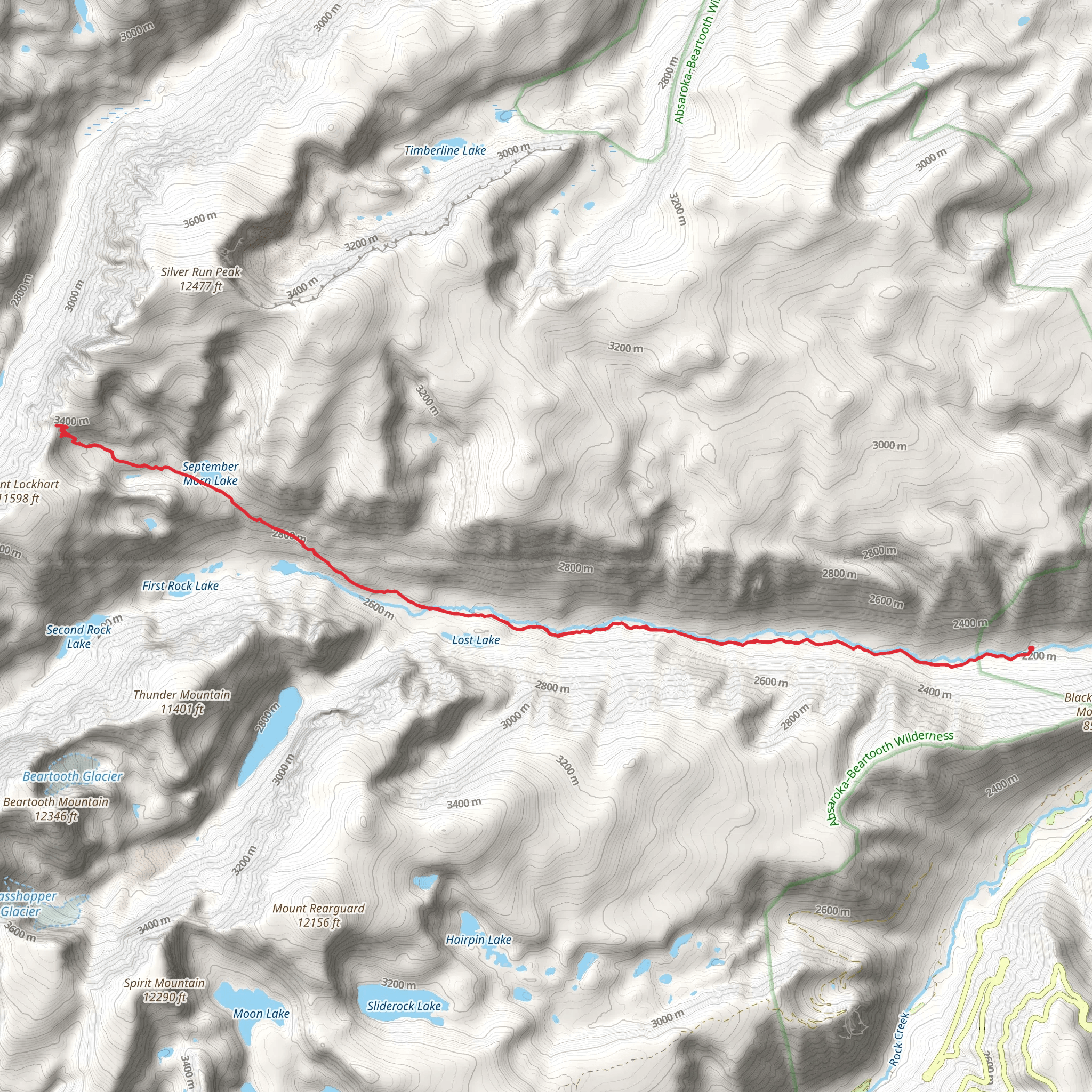 Lake Fork Trail mobile static map