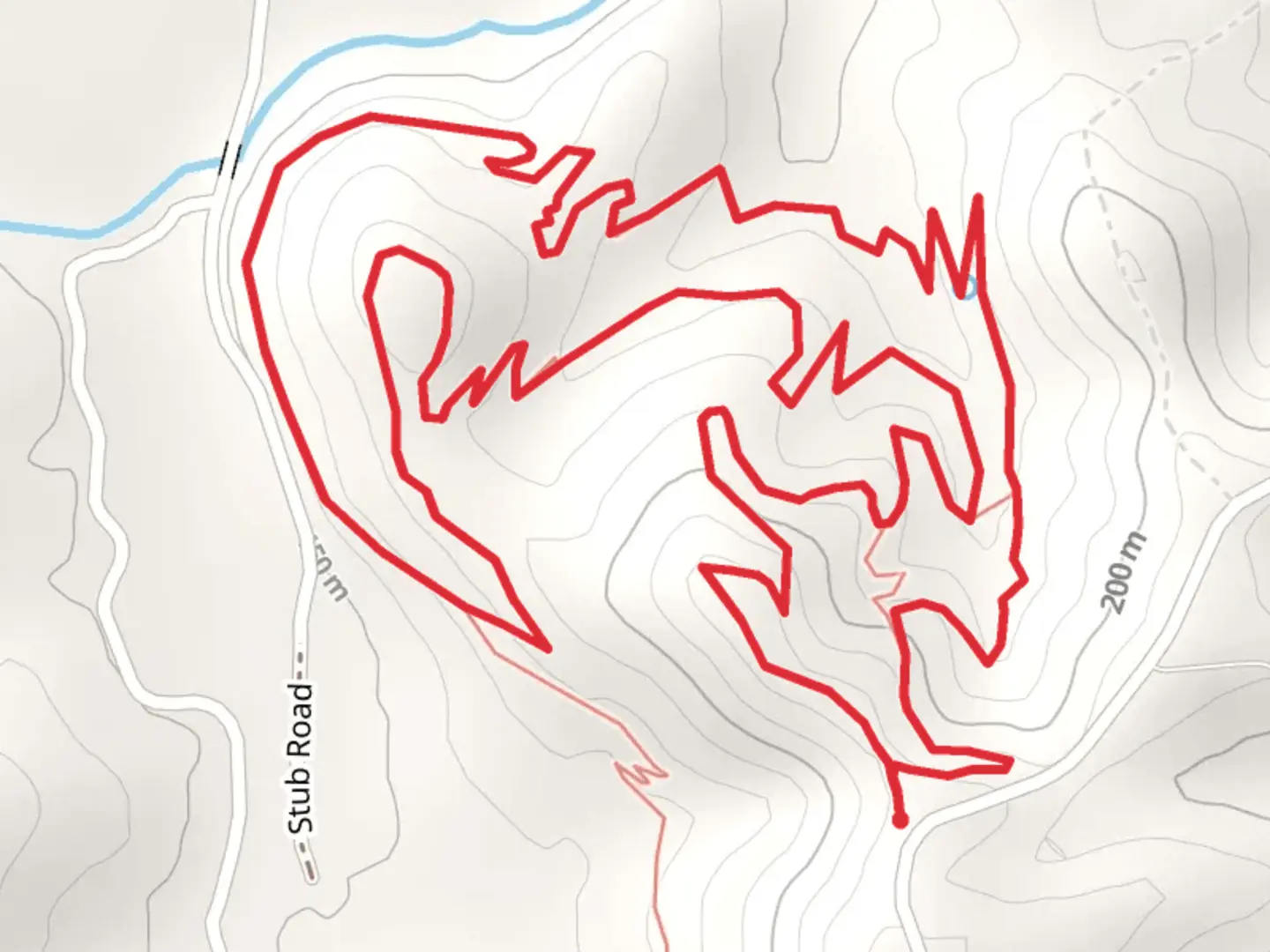 An image depicting the trail Matson Hill Road Loop and its surrounding area.