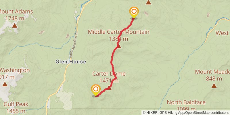Appalachian Trail stage 184 Map