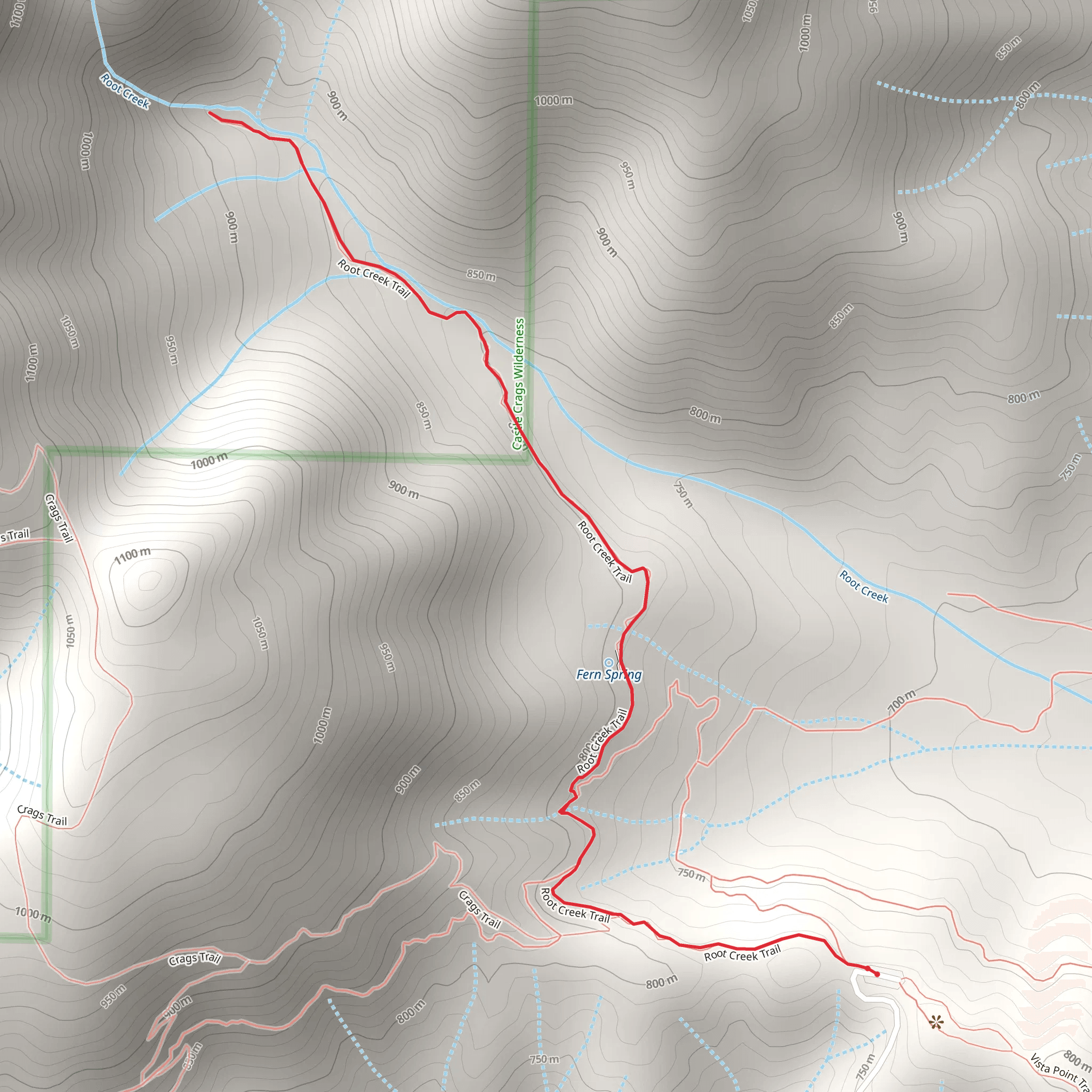 Root Creek Trail mobile static map