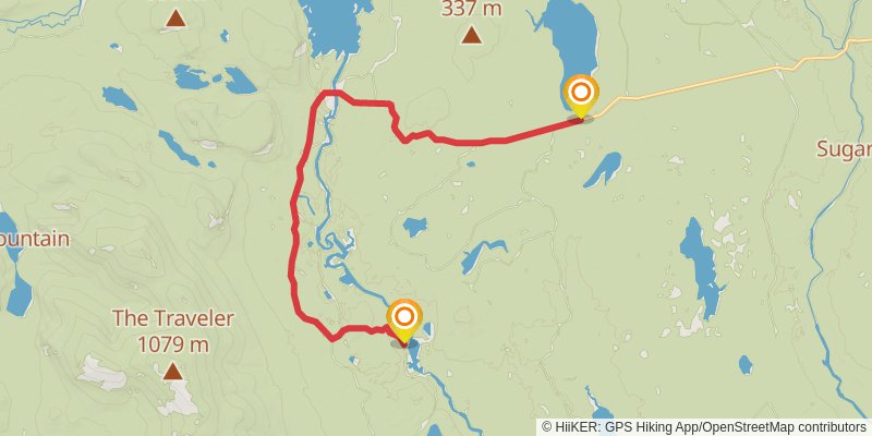 International Appalachian Trail - Maine stage 3 Map