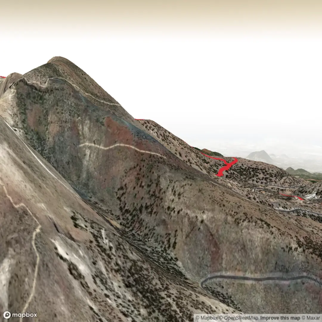 An image depicting the trail Sombrero De Chasna and its surrounding area.