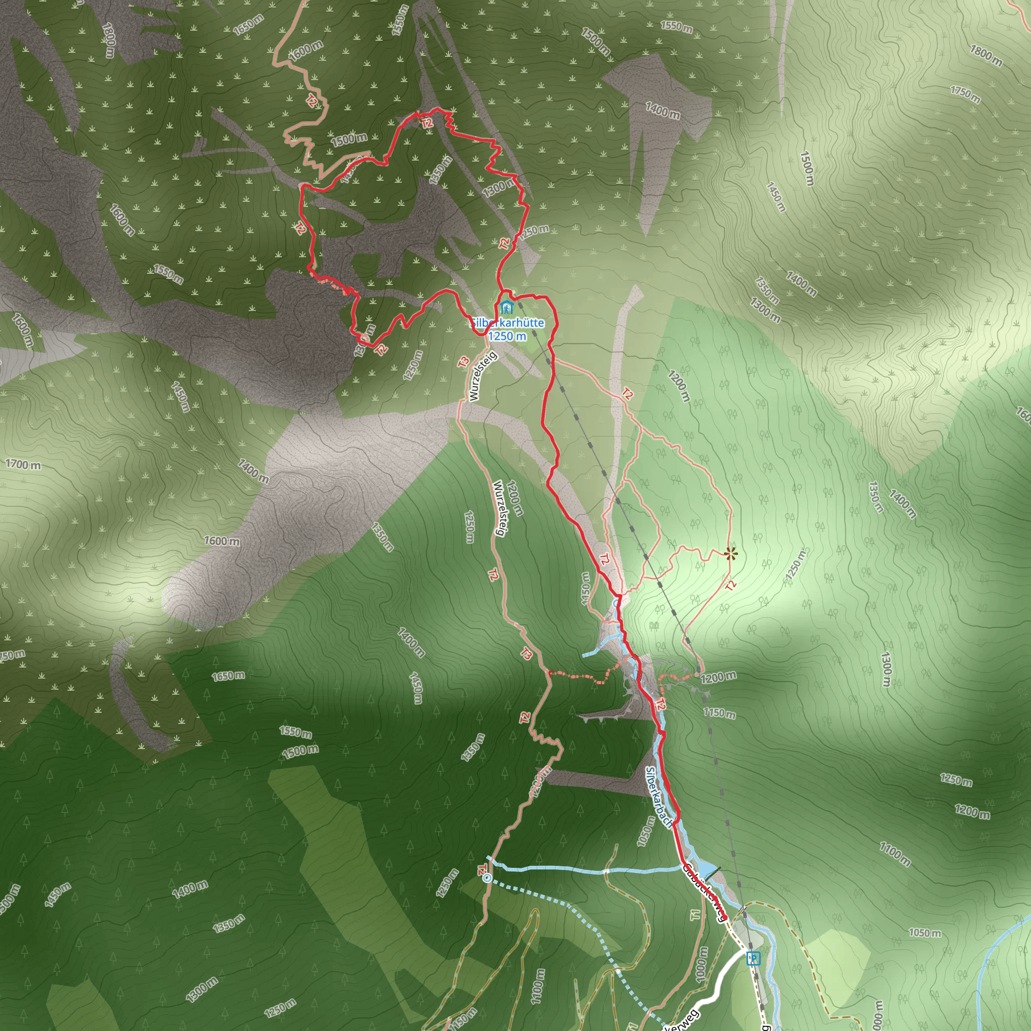 Via Ferrata Siega mobile static map