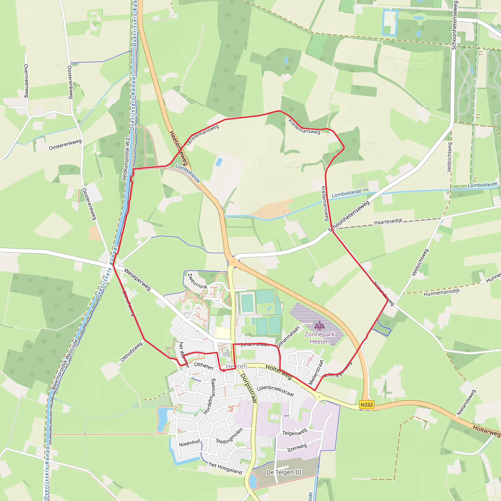 Kreilemans Weg and Nielands Weg Loop mobile static map