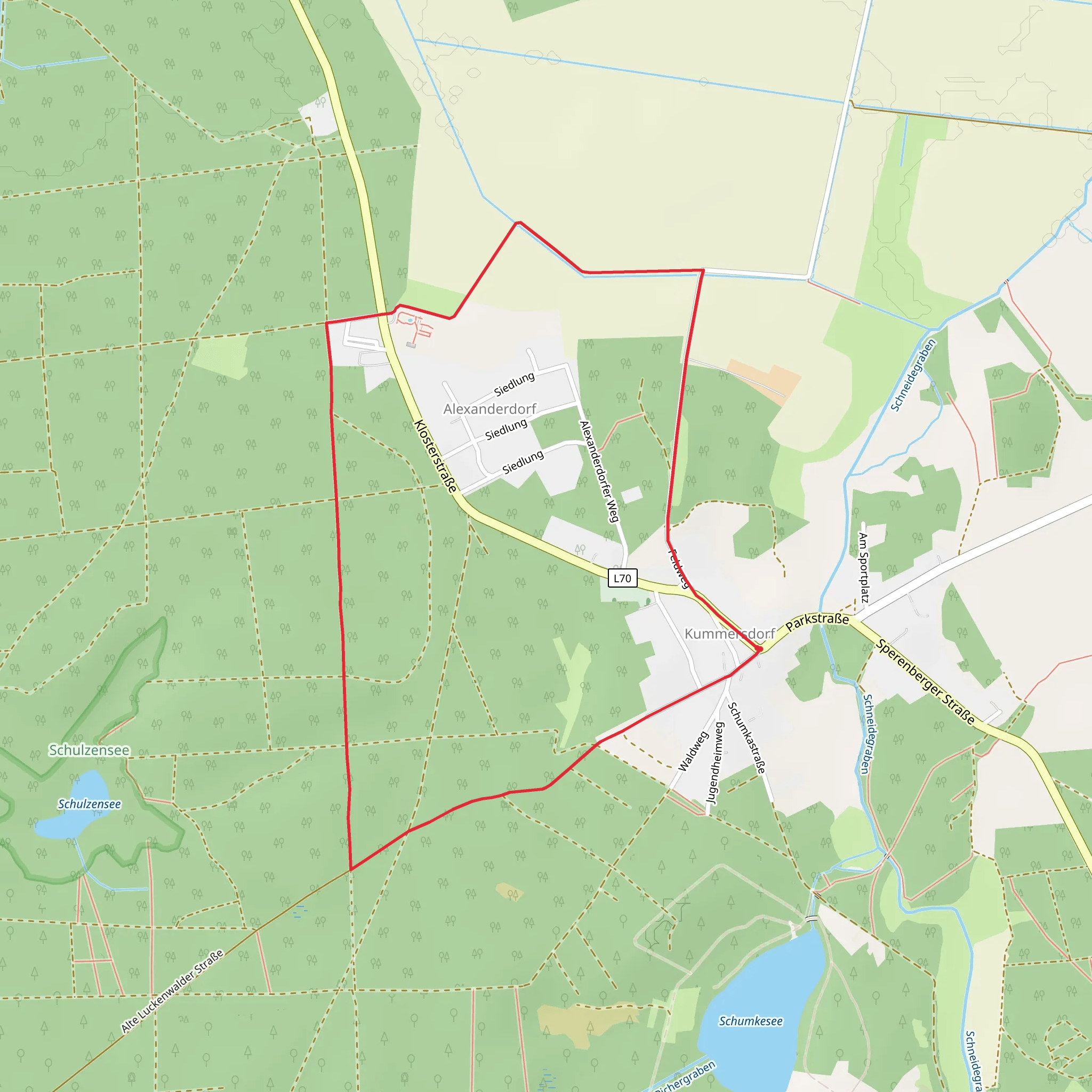 Kloserrundwanderweg mobile static map