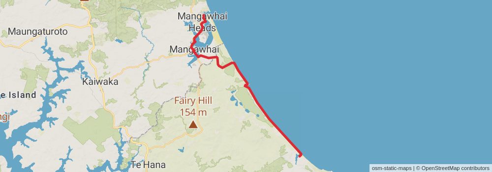 Te Araroa Trail stage 25 Map