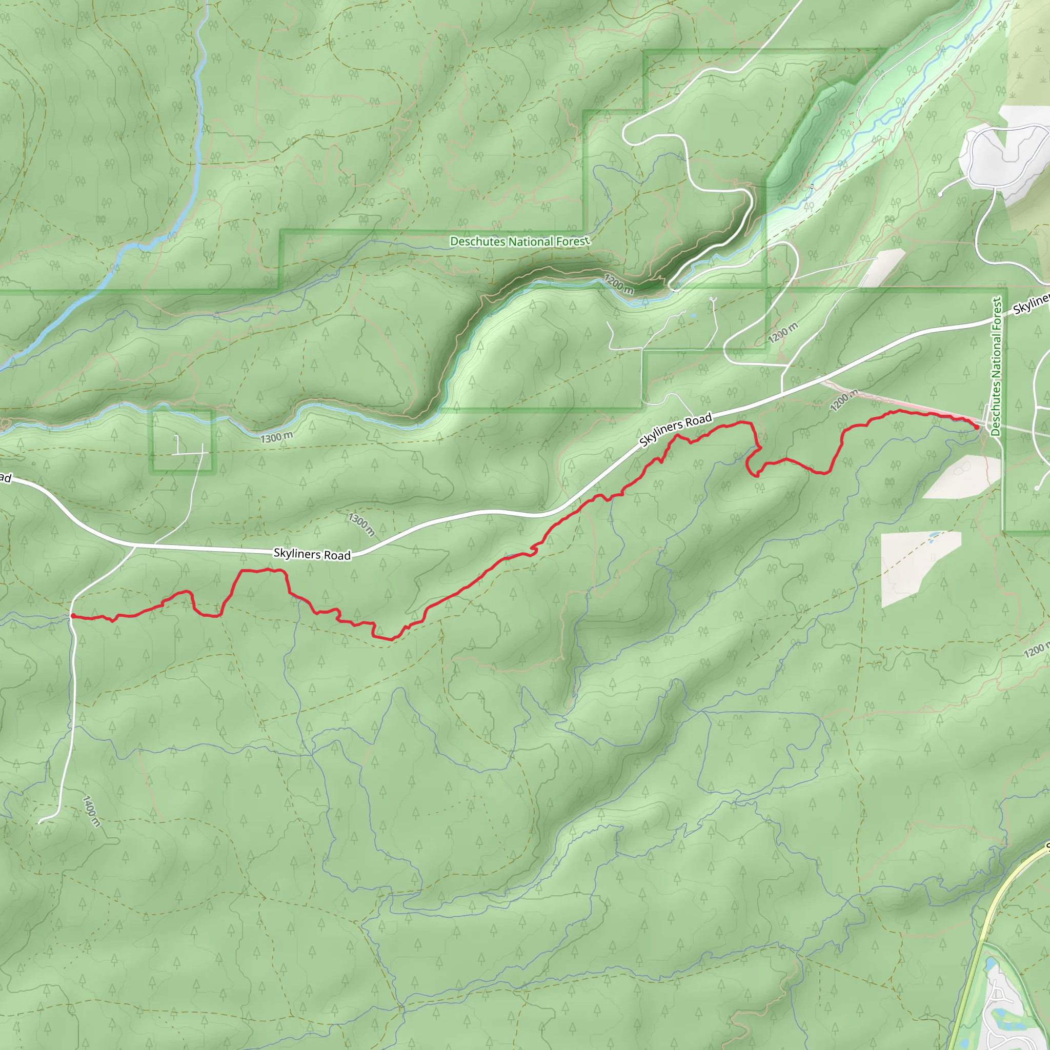 Ben's Trail mobile static map