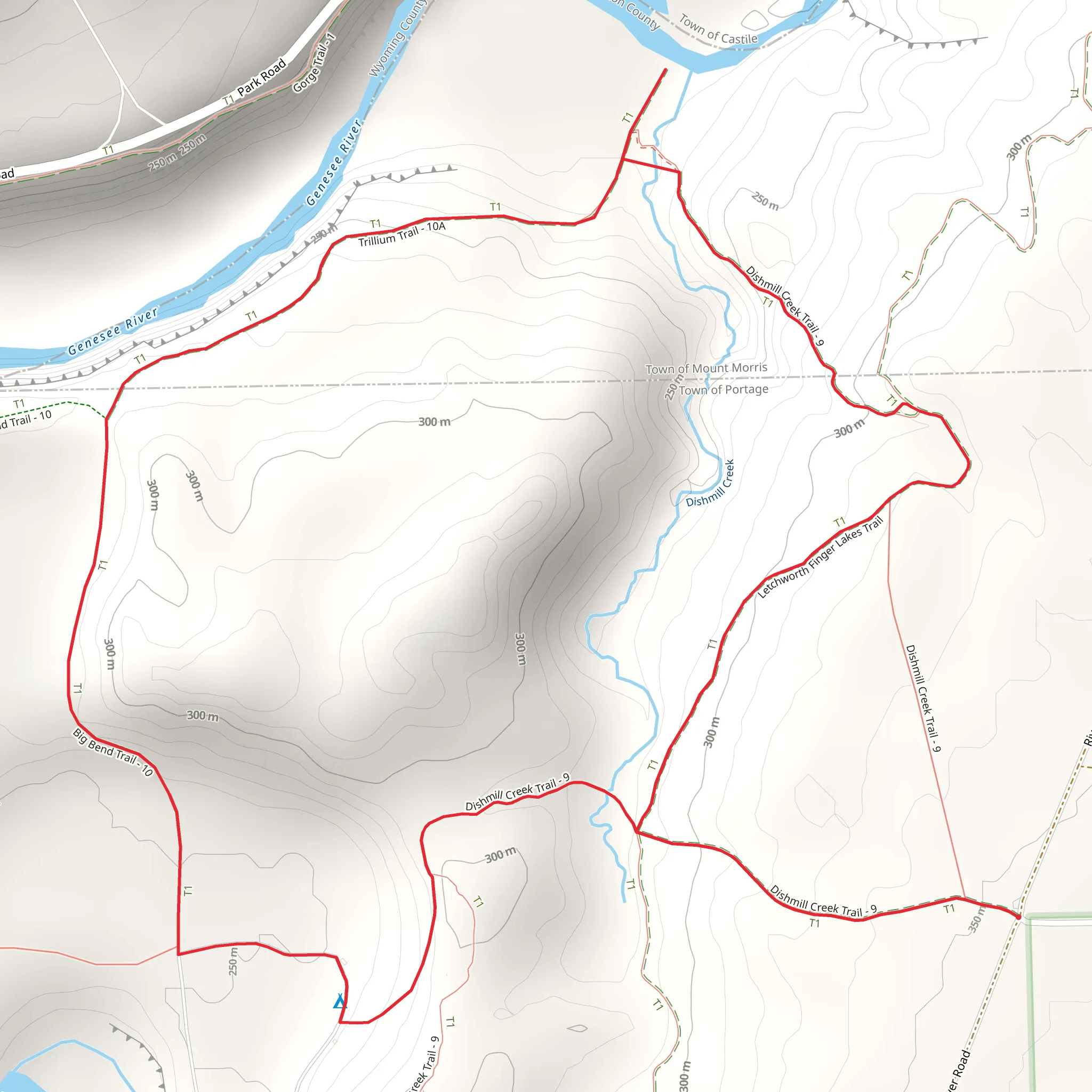 Dishmill Creek Loop Trail mobile static map