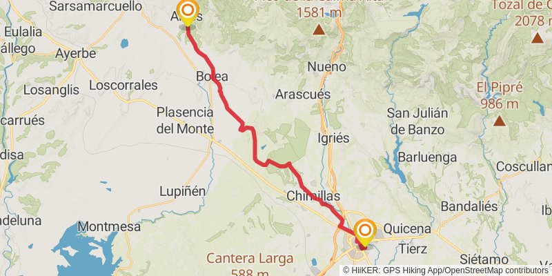 Camino Catalan stage 14 Map