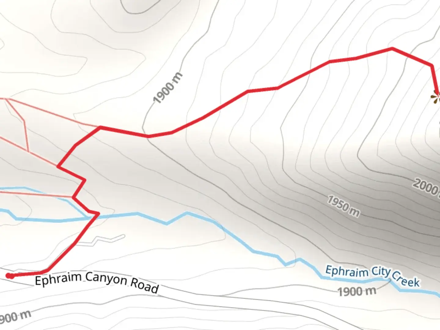 An image depicting the trail The Snow S Viewpoint and its surrounding area.