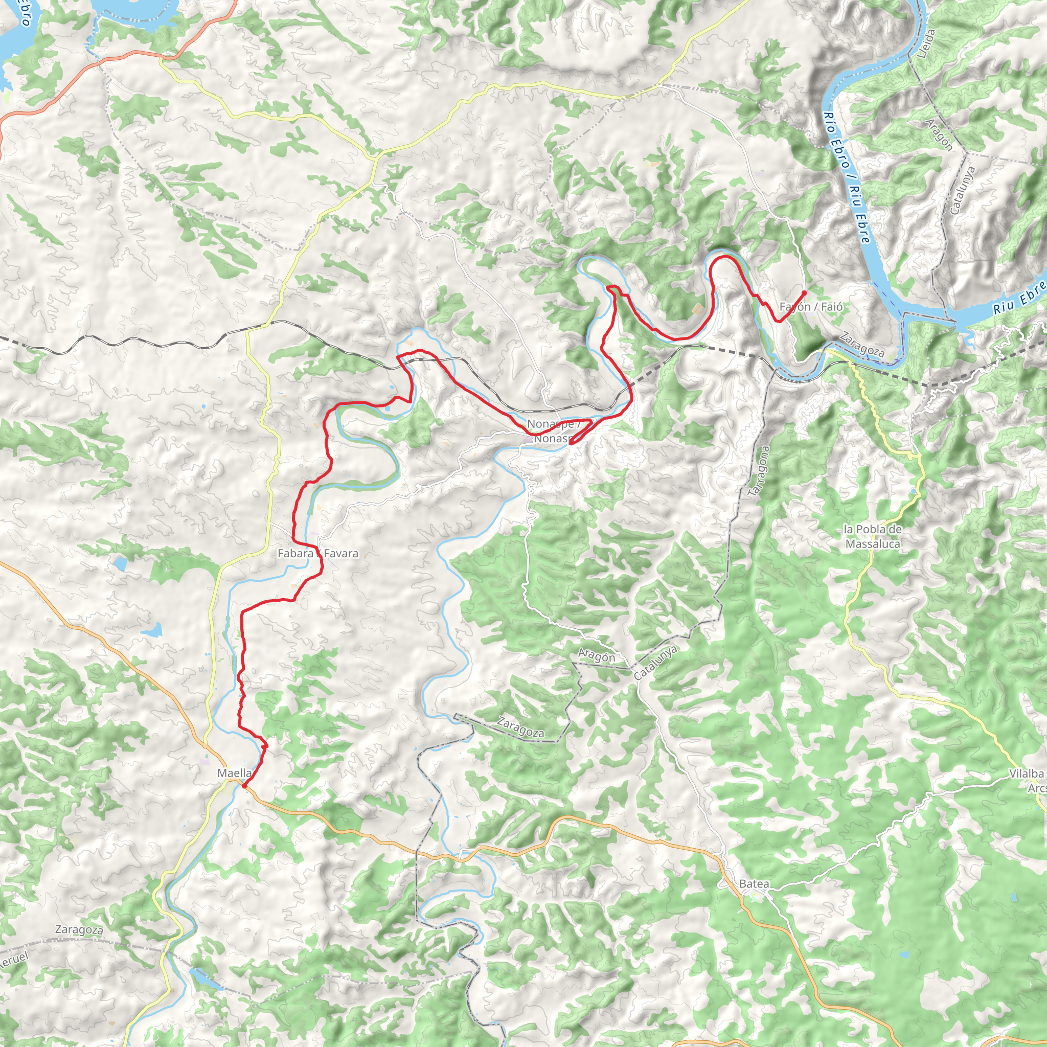 Bajo Matarraña Route PR Z 157 mobile static map