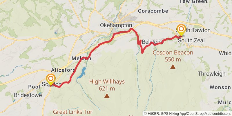 Land's End Trail stage 14 Map