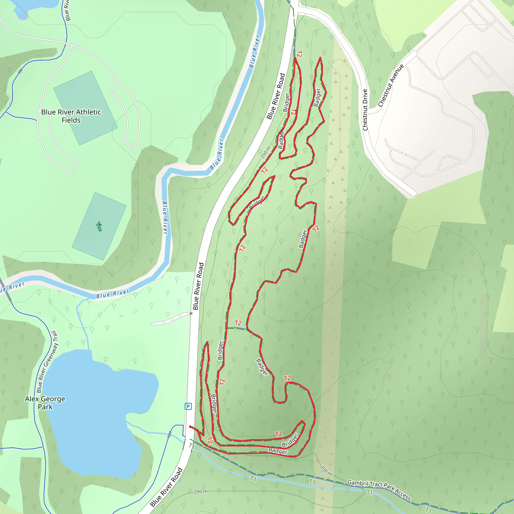 Badger and Bridger Loop mobile static map