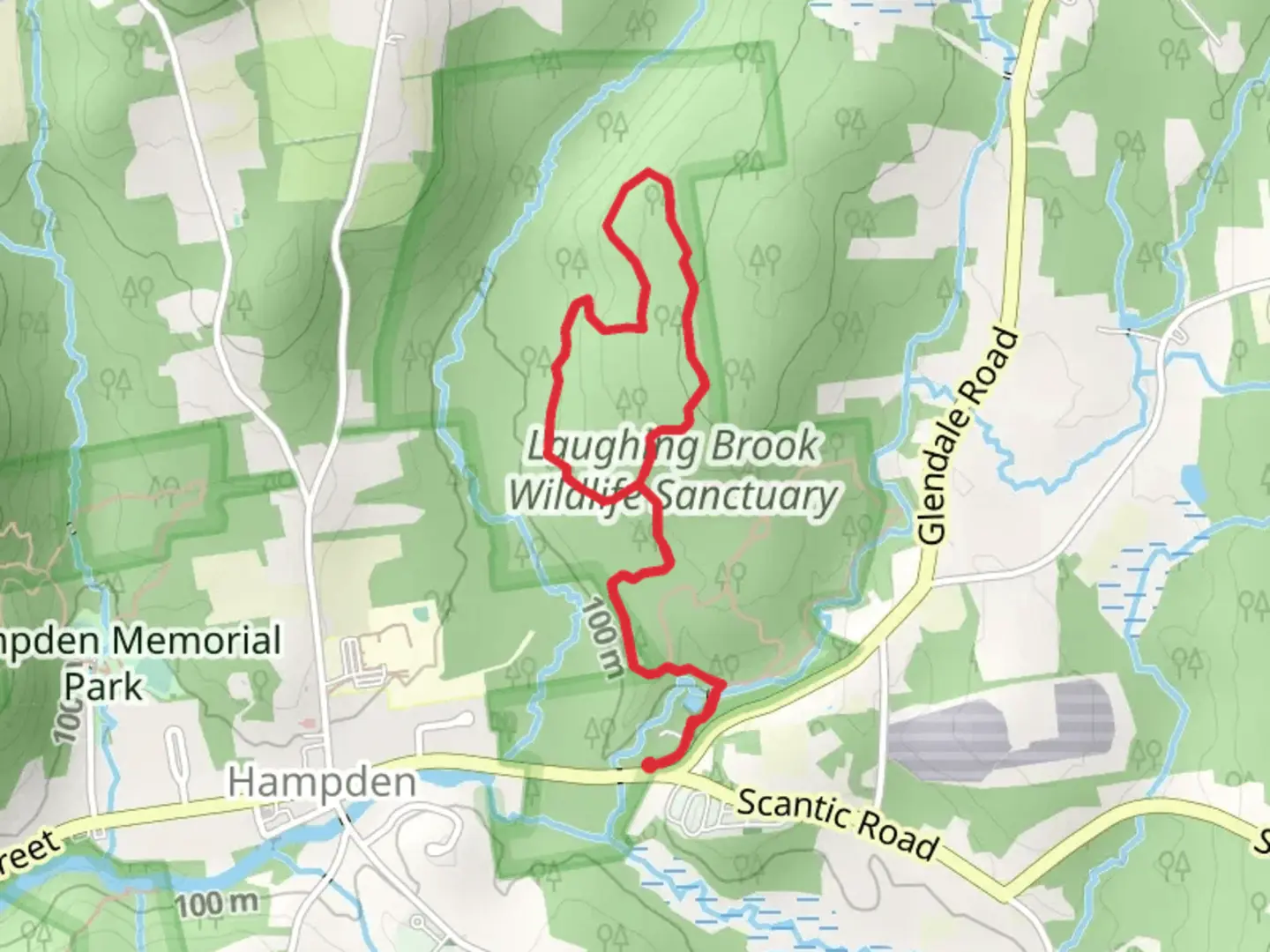 An image depicting the trail East Brook and Goodwill Pond Loop and its surrounding area.