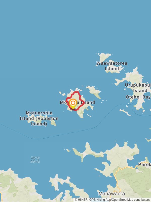 Moturua Island Track mobile static map