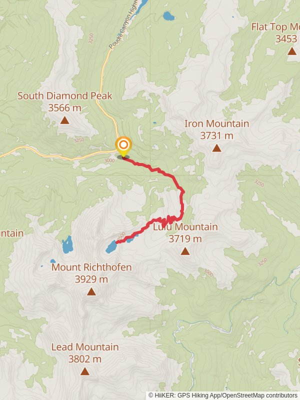 American Lakes Trail mobile static map