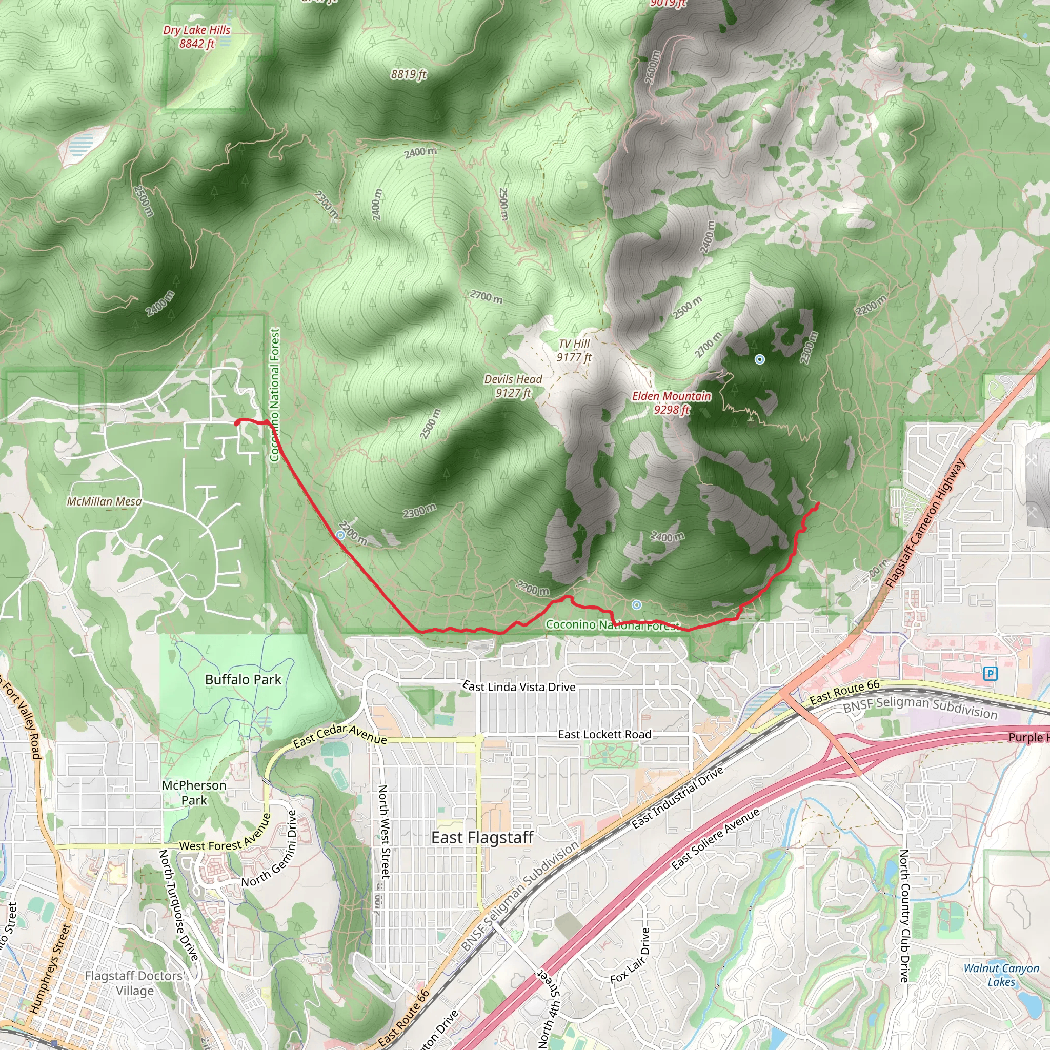 Pipeline Trail mobile static map