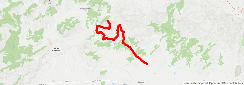 Route of the Wineries PR CV 257 stage 2 Map