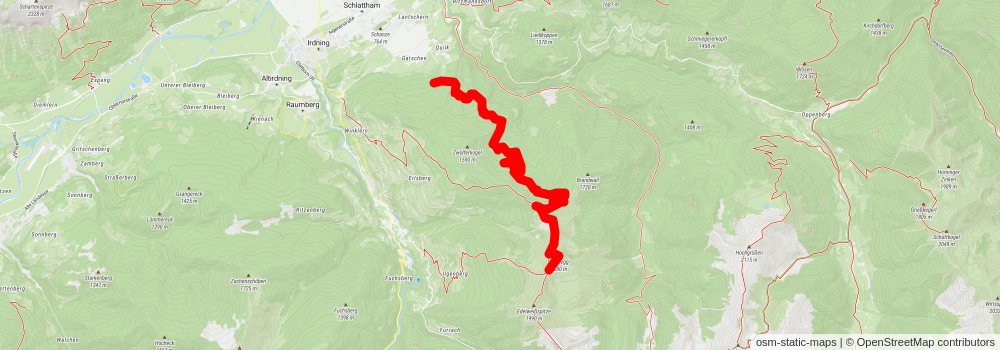 Mölbegg Way from Aigen stage 2 Map