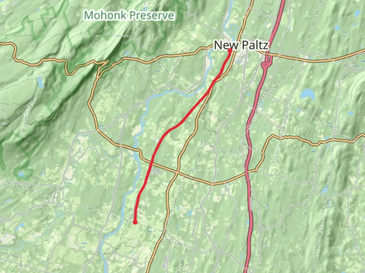 An image depicting the trail Wallkill Valley Hiking Trail and its surrounding area.