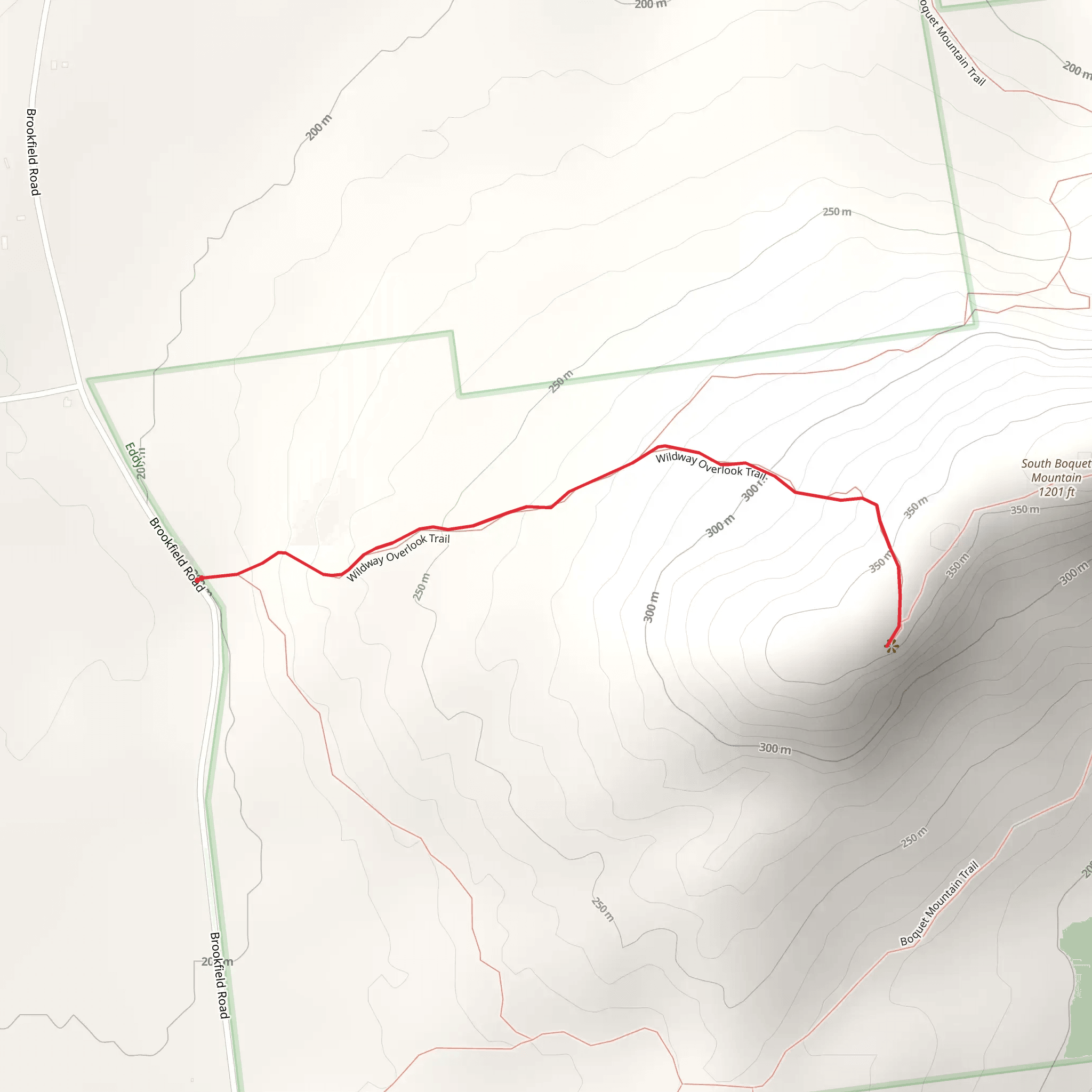 Wildway Overlook Trail mobile static map