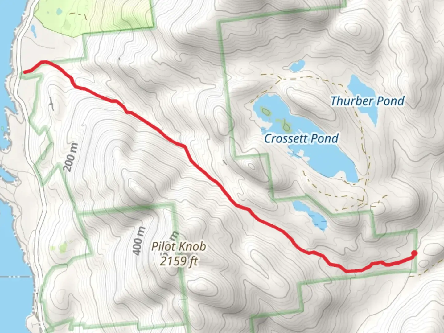 An image depicting the trail Inman Pond Trail and its surrounding area.