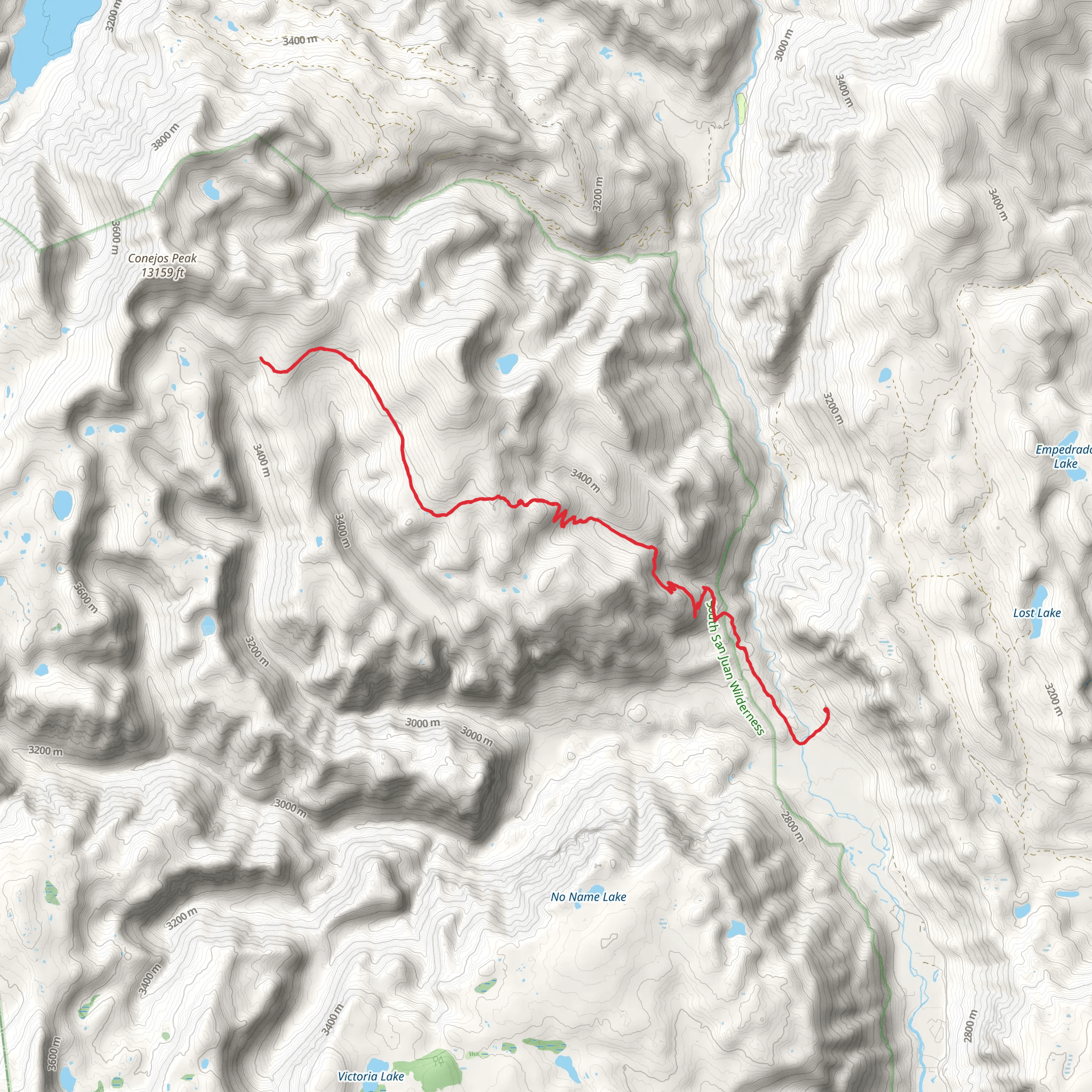 Roaring Gulch Trail mobile static map