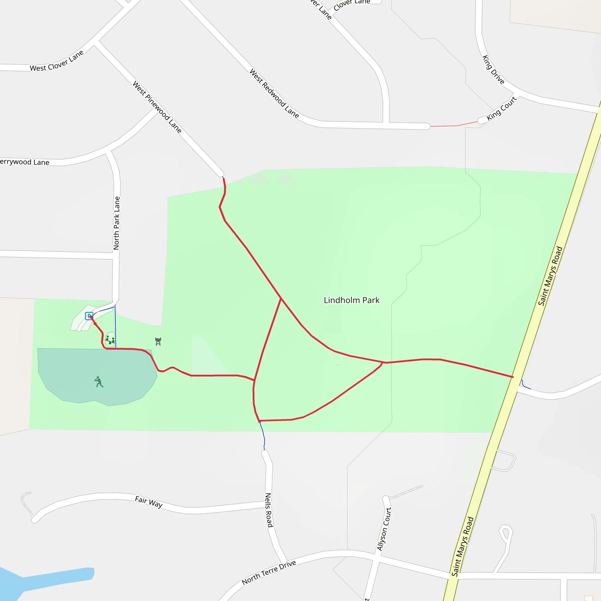 Lindholm Park Loop mobile static map