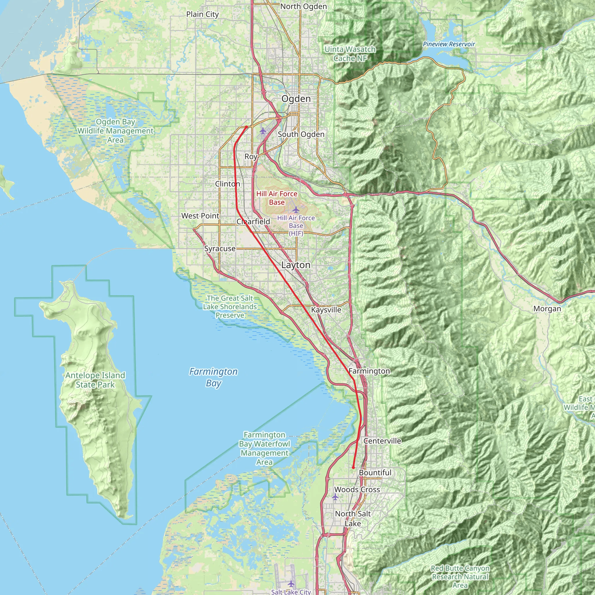D and RGW Rail Long Trail mobile static map