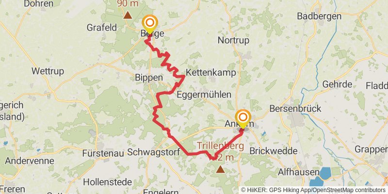 Hunenweg stage 4 Map