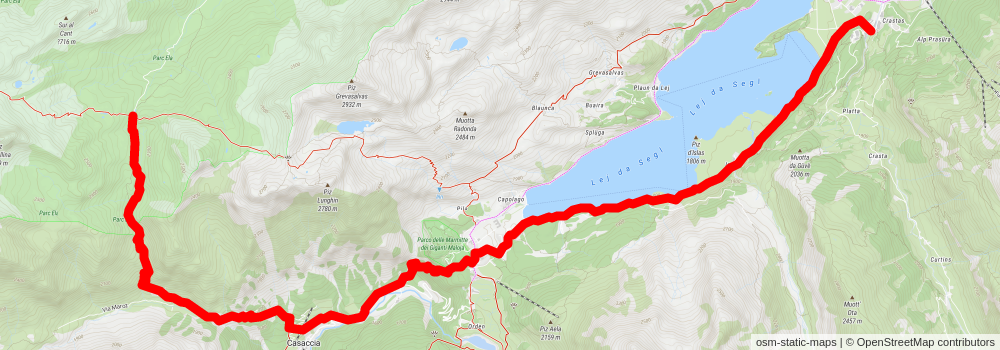 Senda Segantini stage 3 Map