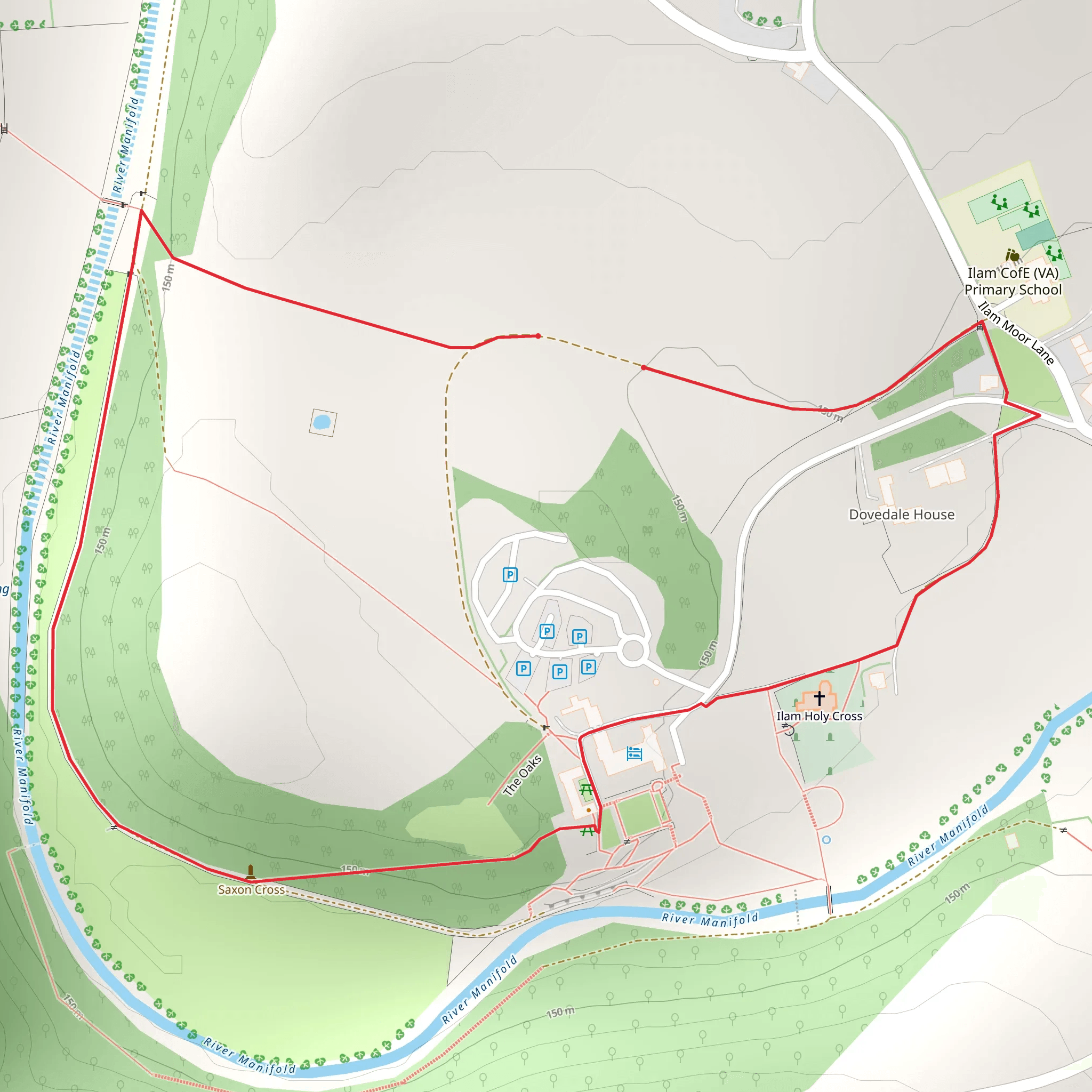 Ilam Park Loop mobile static map
