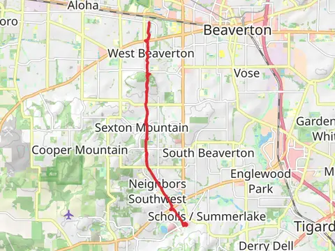 Westside Trail to Southwest Blanton Street